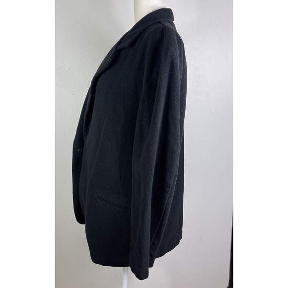 Vtg Westbound Wool Blend Blazer Womans Sz 14 Black Office Career Menswear Preppy - Picture 5 of 12